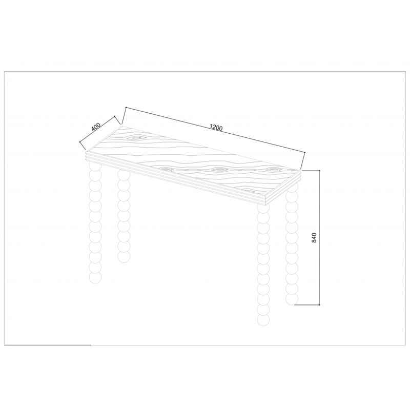 D.I. Designs Bedwyn Console Table 